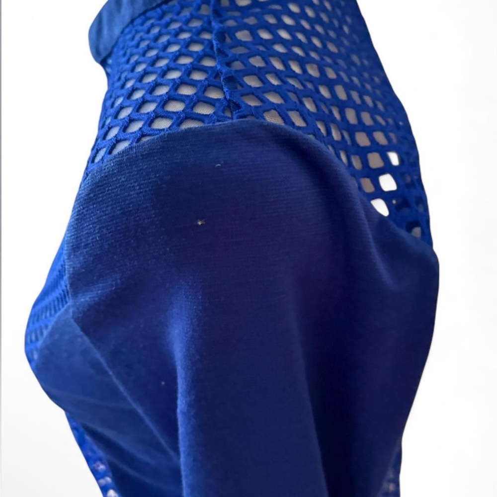 Blue Mesh Zip-Up Jacket - Picture 5 of 7